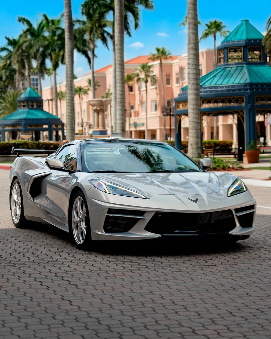 Chevrolet Corvette C8 after body and paint work, Boca Raton